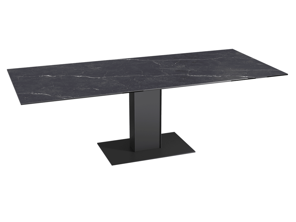 Anthracite ceramic dining table, extendable ceramic table, extendable ceramic dining table, length 150-230
