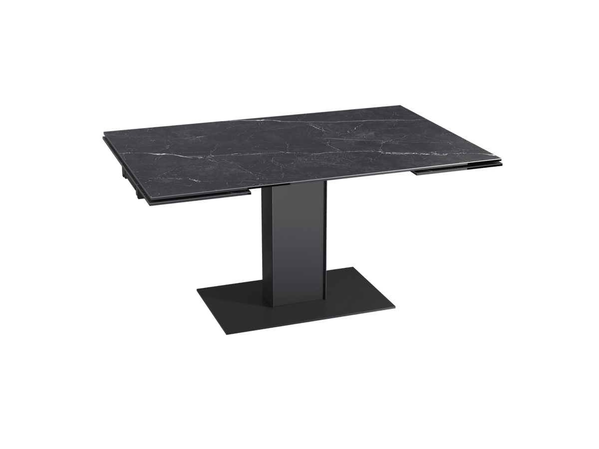 Anthracite ceramic dining table, extendable ceramic table, extendable ceramic dining table, length 150-230