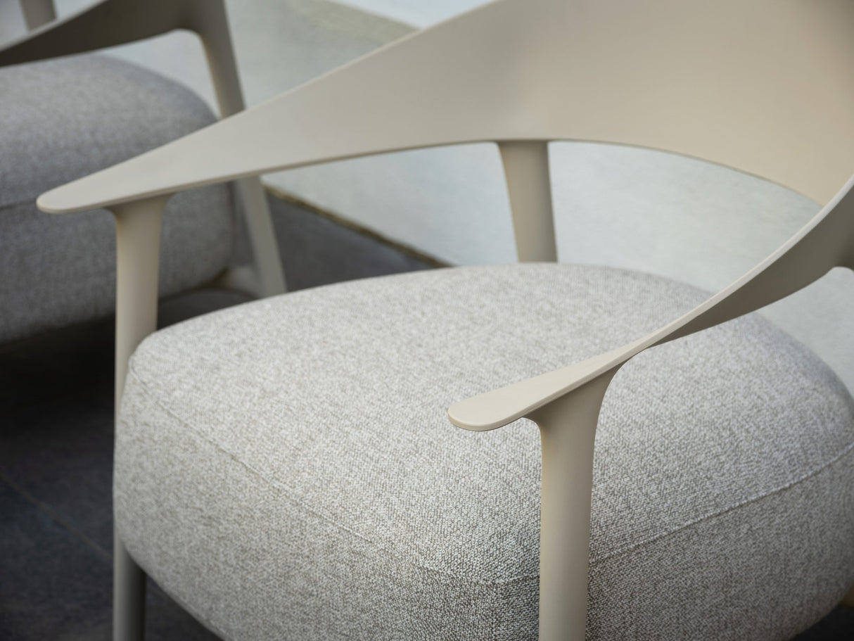 Sofa weiß, Gartensofa weiß, Breite 127 cm