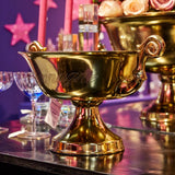 Gold champagne cooler, gold aluminum wine cooler, diameter 30 cm