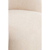 Sofa halbrund creme, 2 Sitzer halbrundes Sofa creme, Länge 191 cm