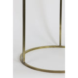 Säule Bronze  2er Set, Dekosäule Bronze-weiß Marmor-Metall, Höhe 102 cm