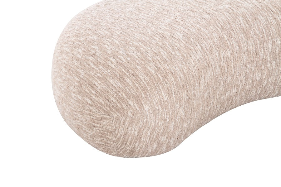 Sofa beige halbrund, halbrundes Sofa beige-creme, Länge 330 cm