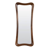 Wandspiegel Holz braun, Wandspiegel braun Holz, Spiegel braun Holz, Höhe 160 cm