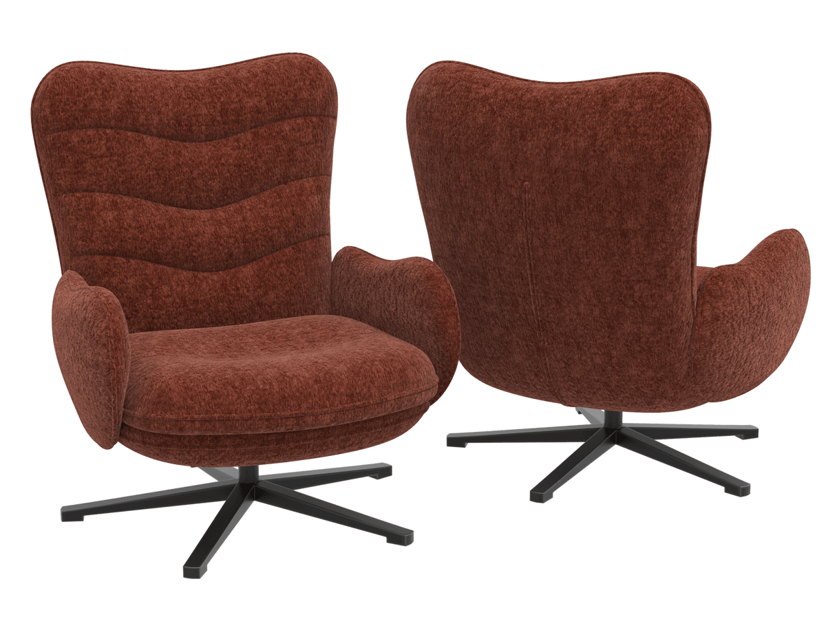 Sessel Rost-rot, Sessel drehbar