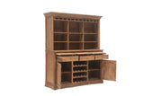 Weinschrank Holz Teak, Weinregal Teak, Weinbar Teakholz, Breite 180 cm