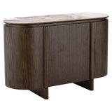 Sideboard brown mirrored glass, Sideboard brown mirror, Width 80 cm