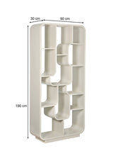 Bücherregal weiß, Regal weiß Holz massiv, Breite 90 cm