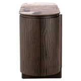Sideboard brown mirrored glass, Sideboard brown mirror, Width 80 cm