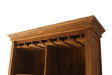 Weinschrank Holz Teak, Weinregal Teak, Weinbar Teakholz, Breite 120 cm