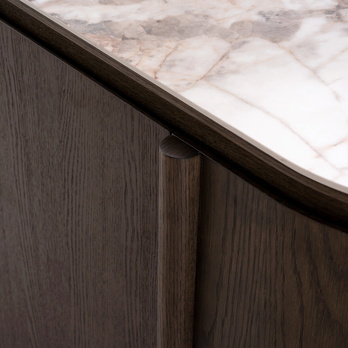 Sideboard brown mirrored glass, Sideboard brown mirror, Width 80 cm