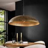 Pendelleuchte Metall, Hängelampe Bronze, Durchmesser 90 cm