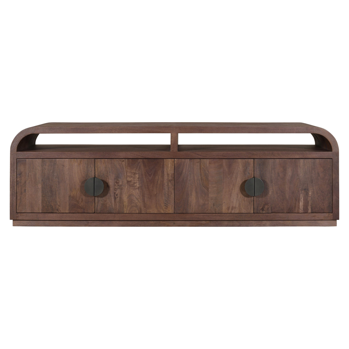 TV Schrank braun Spiegelglas, Fernsehschrank braun Spiegel, Breite 180 cm
