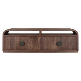TV Schrank braun Spiegelglas, Fernsehschrank braun Spiegel, Breite 180 cm