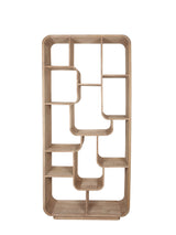 Bücherregal Naturholz-braun, Regal braun Holz massiv, Breite 90 cm