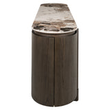 Brown mirrored sideboard, brown mirrored credenza, width 162 cm