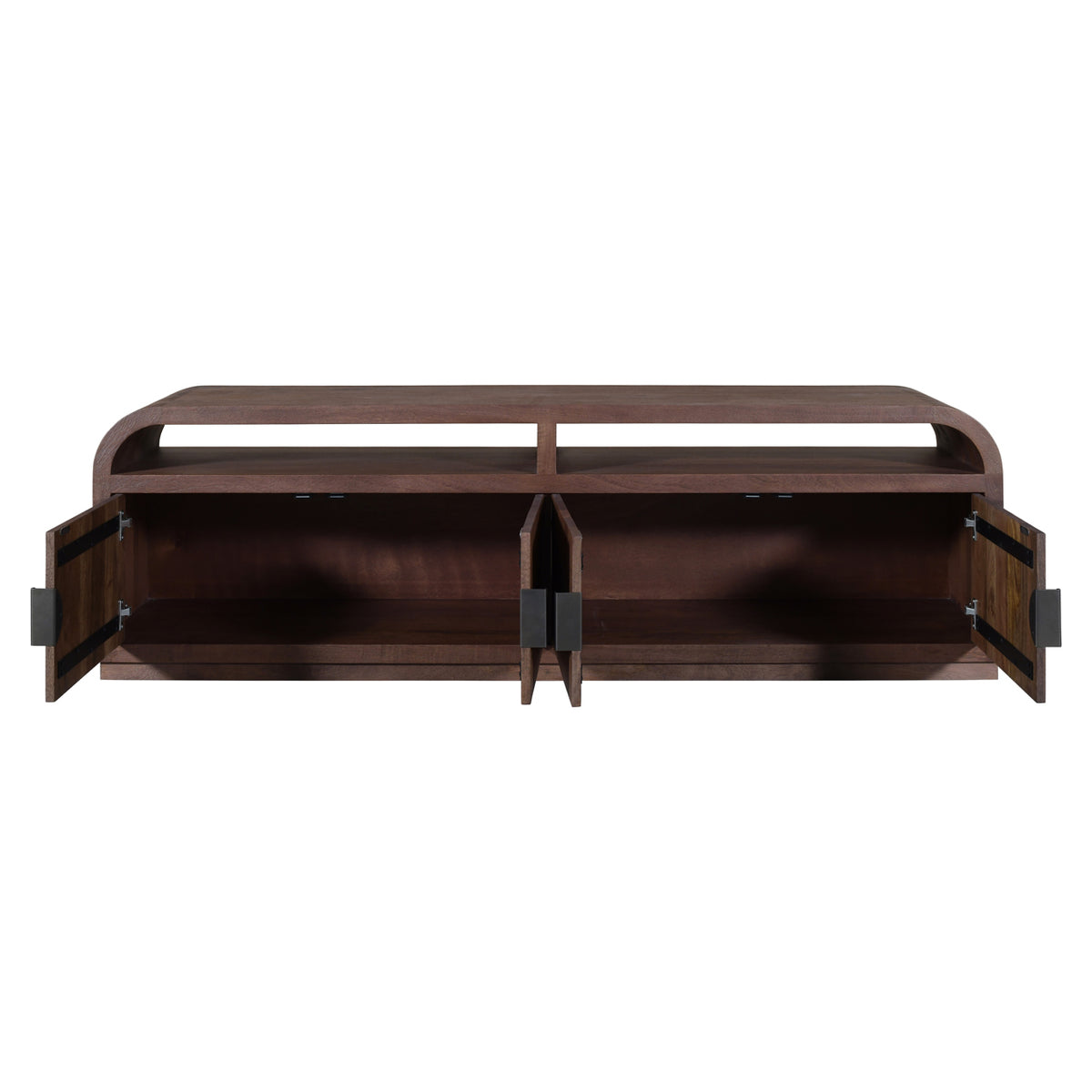 TV Schrank braun Spiegelglas, Fernsehschrank braun Spiegel, Breite 180 cm