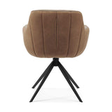 Armlehnenstuhl cognac-braun&nbsp; drehbar, Esszimmerstuhl drehbar cognac, Stuhl braun-cognac