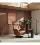 Cognac armchair, cognac swivel recliner, cognac swivel chair