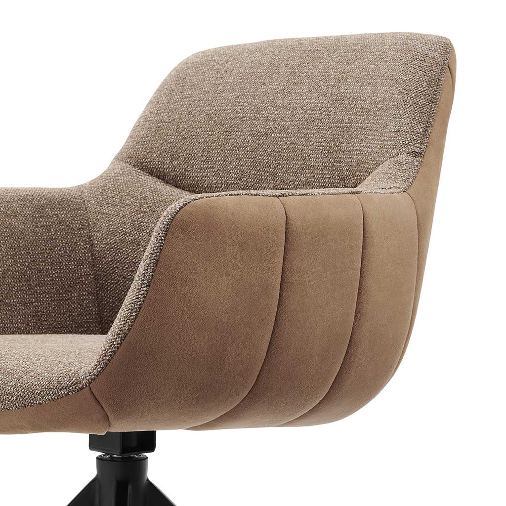 Armlehnenstuhl cognac-braun&nbsp; drehbar, Esszimmerstuhl drehbar cognac, Stuhl braun-cognac