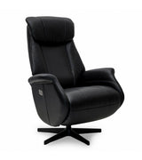 Armchair brown, swivel recliner brown