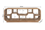 TV Regal braun, TV Regal Holz massiv, Lowb0ard  braun Holz, Breite 130 cm