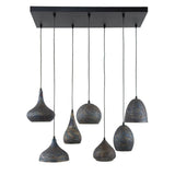 Pendelleuchte Metall Industriedesign, Hängelampe Metall, Breite 90 cm