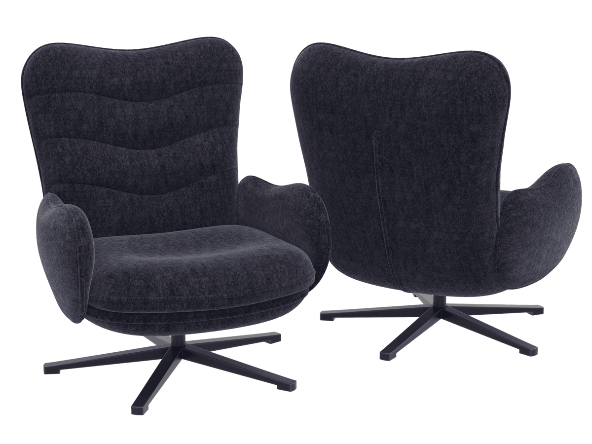 Armchair blue, Swivel armchair blue