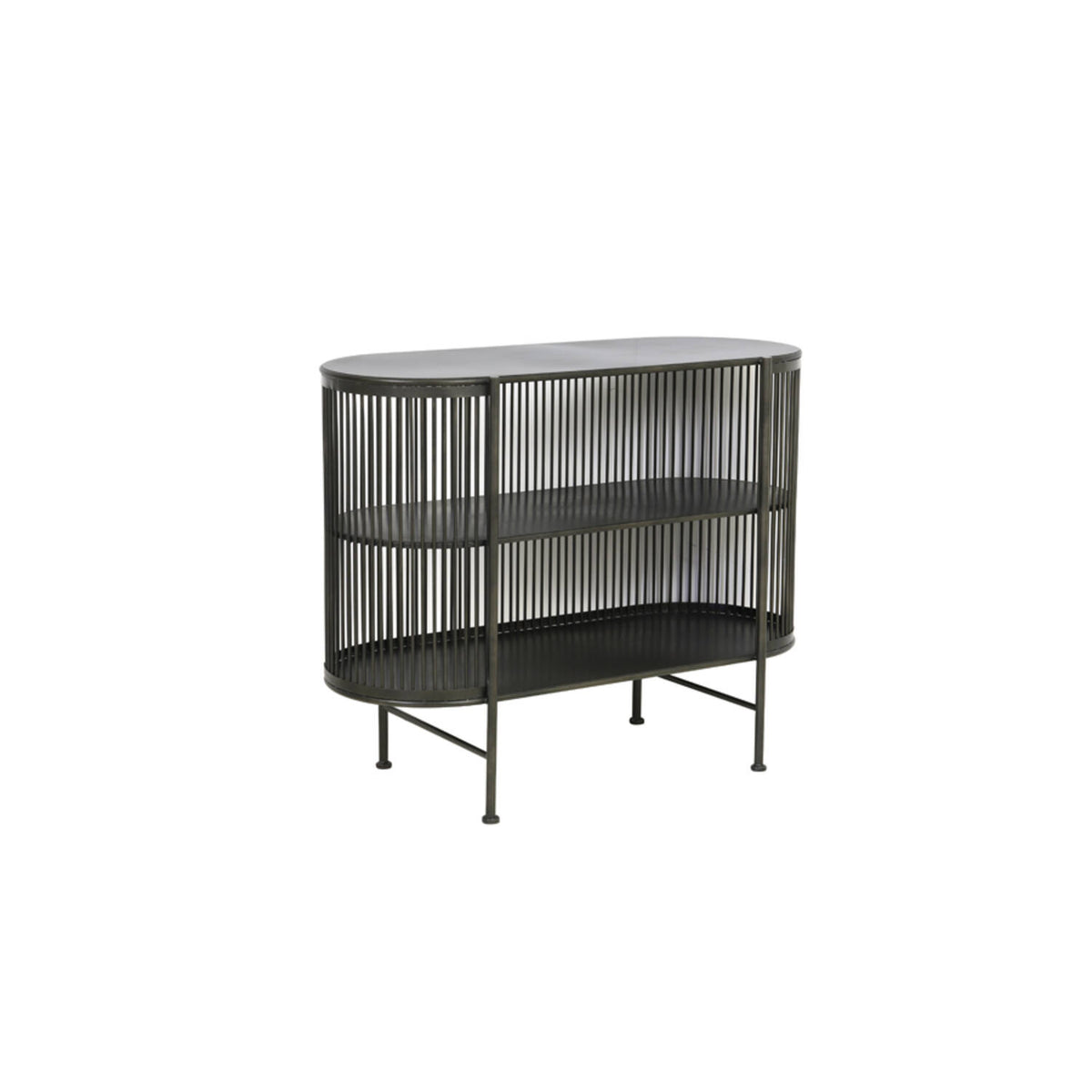 Regal schwarz Metall, Konsole Industriedesign Metall, Metall Regal, Breite 100 cm