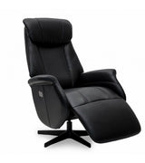 Armchair brown, swivel recliner brown