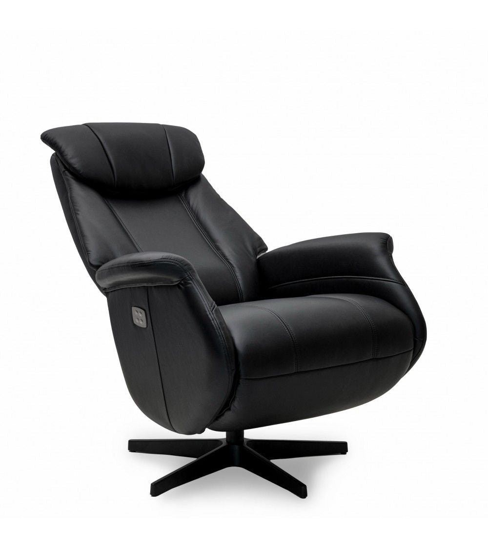 Armchair brown, swivel recliner brown