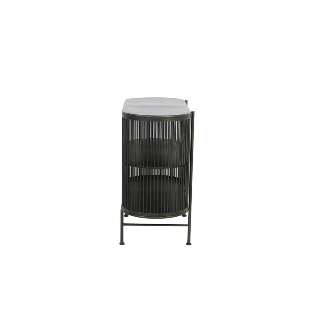 Regal schwarz Metall, Konsole Industriedesign Metall, Metall Regal, Breite 100 cm