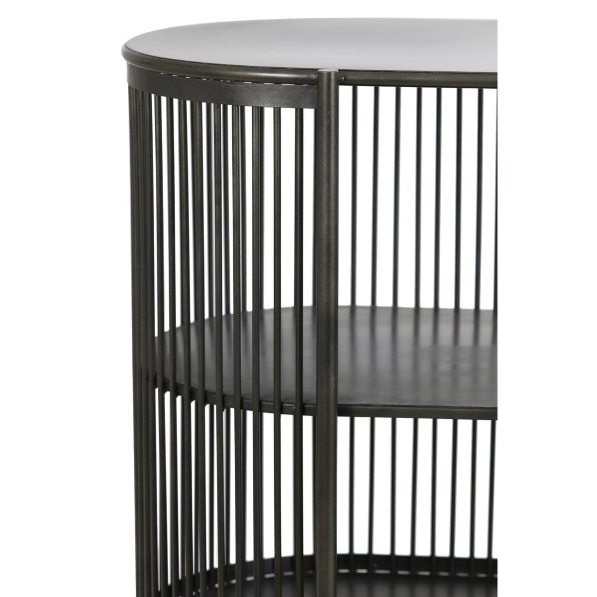 Regal schwarz Metall, Konsole Industriedesign Metall, Metall Regal, Breite 100 cm