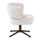Stuhl creme-weiß drehbar,&nbsp; gepolsterter Esszimmerstuhl creme