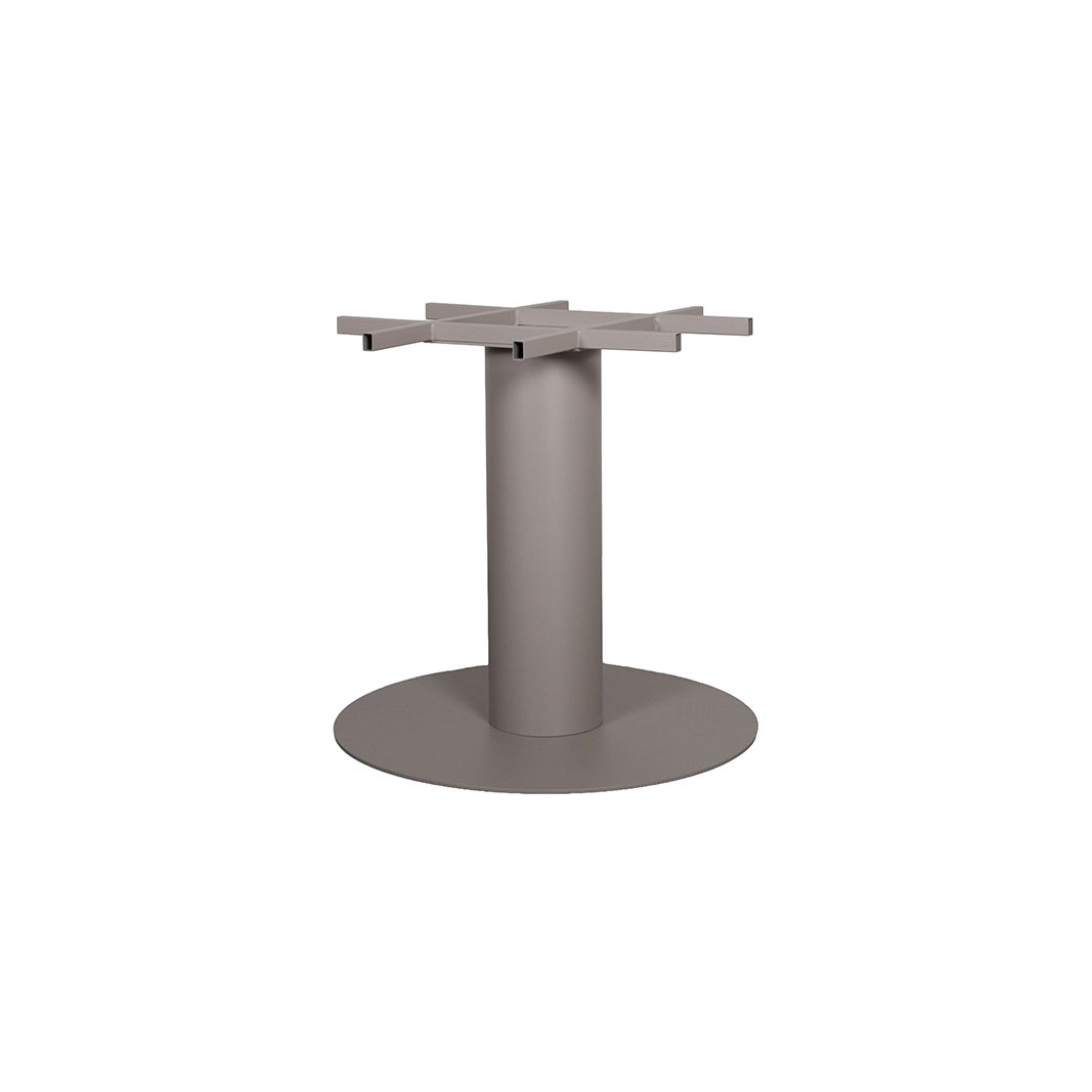 Tischgestell rund  taupe, Tischfuß rund Säule taupe,  Höhe 72 cm