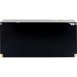 Sideboard schwarz-Gold, Anrichte Gold-schwarz, Breite 165 cm