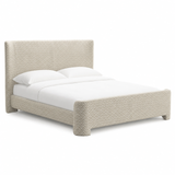 Bett beige gepolstert, Bett gepolstert, Maße 160 x 200 cm