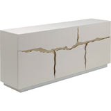 Sideboard weiß-creme, Anrichte weiß, Breite 180 cm