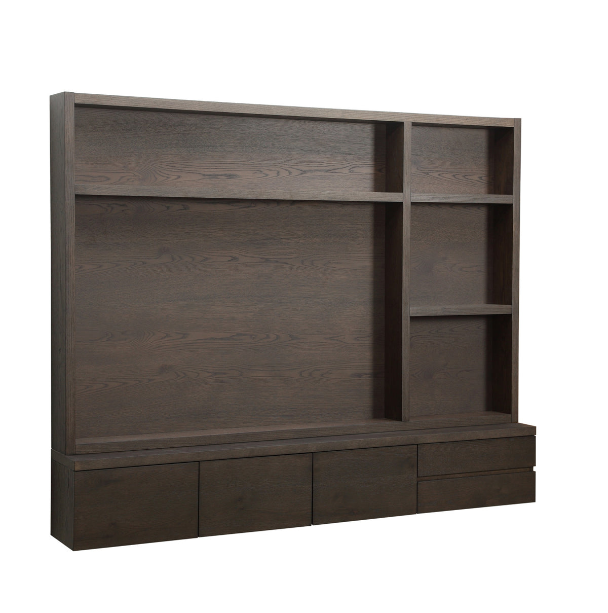TV Schrank braun,  Fernsehschrank braun, Fernsehwand Eiche furniert, Maße 220 x 176 cm