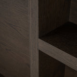 TV Schrank braun,  Fernsehschrank braun, Fernsehwand Eiche furniert, Maße 220 x 176 cm