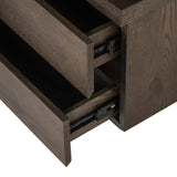 TV Schrank braun,  Fernsehschrank braun, Fernsehwand Eiche furniert, Maße 220 x 176 cm
