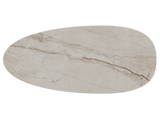 Keramik beige, ovaler Esstisch Keramik-Tischplatte, Tisch beige Keramik, Länge 270 cm