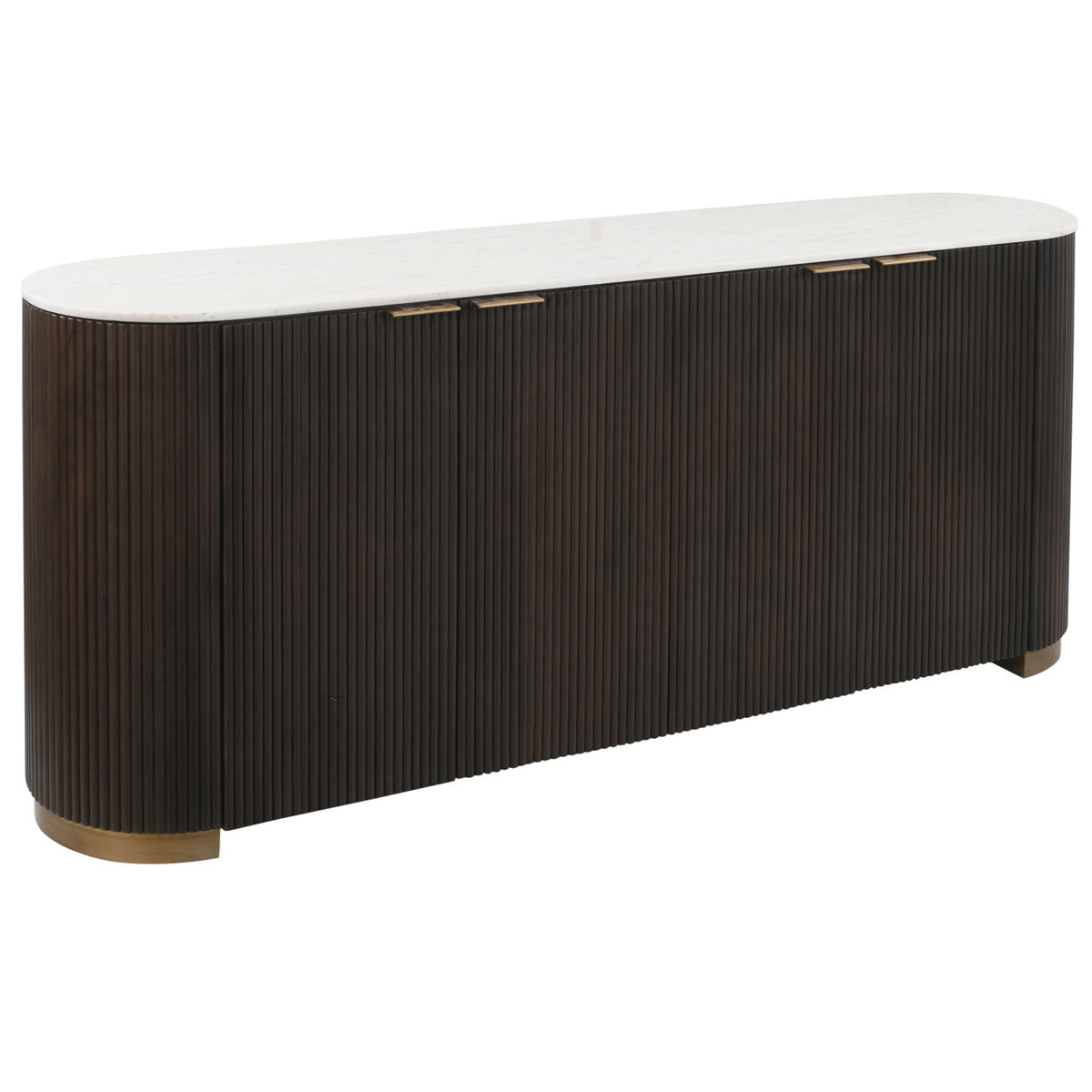 Sideboard gold black, sideboard black, sideboard black gold, width 225 cm