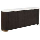 Sideboard gold black, sideboard black, sideboard black gold, width 225 cm