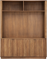 TV Regal braun-schwarz, Fernseheschrank Holz Teak, Breite 170 cm