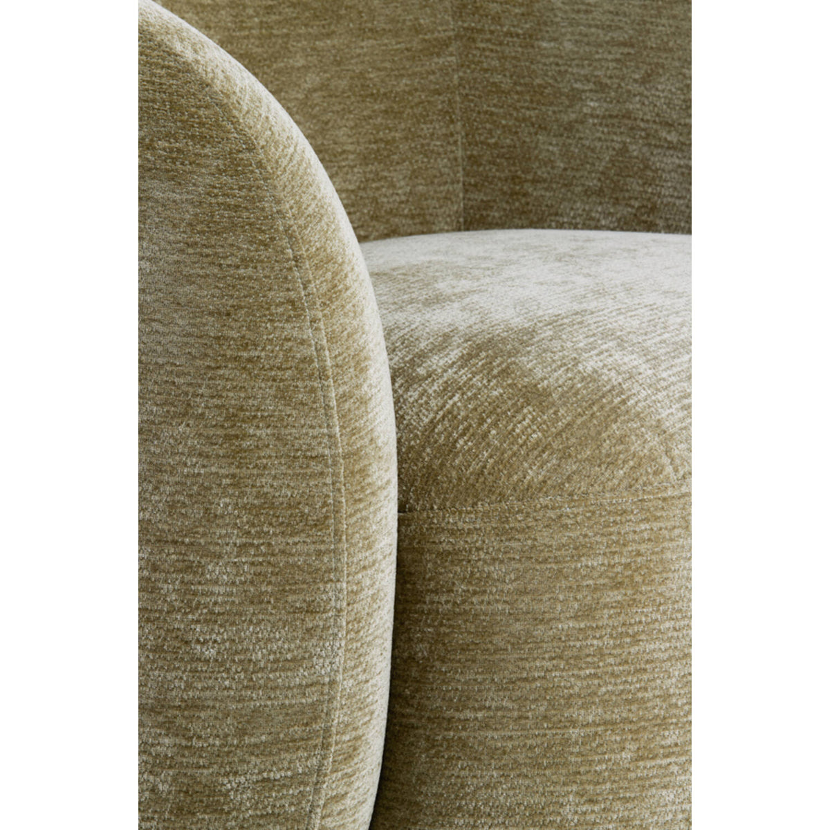 Sofa halbrund grün, 2 Sitzer halbrundes Sofa grün, Länge 191 cm