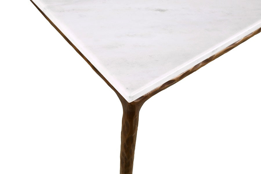 Konsole Marmor weiß, Wandtisch Gold weiß Marmor, Länge 180 cm