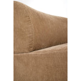 Sofa halbrund taupe, halbrundes Sofa taupe, Länge 319 cm