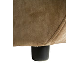 Sofa halbrund taupe, halbrundes Sofa taupe, Länge 319 cm
