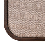 Fernsehschrank braun Textil-Bespannung, Eiche furniert, TV Schrank braun oval, Breite 190 cm